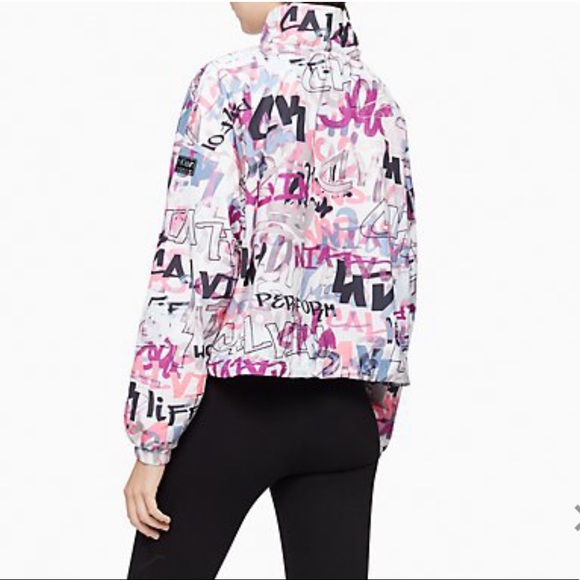 New Calvin Klein 1/4 zip printed Pullover Size M with tags floral print⭐⭐️⭐️⭐️⭐️ - Picture 3 of 9